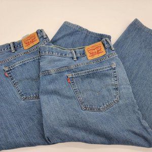 Levi's 560 Men's Comfort Fit Denim Blue Jeans 54x30 (25 high rise short Relaxed